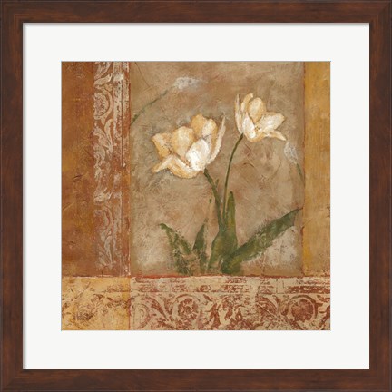 Framed Morning Floral II Print