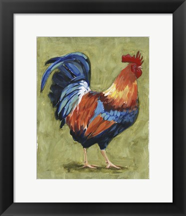 Framed Chicken Scratch I Print