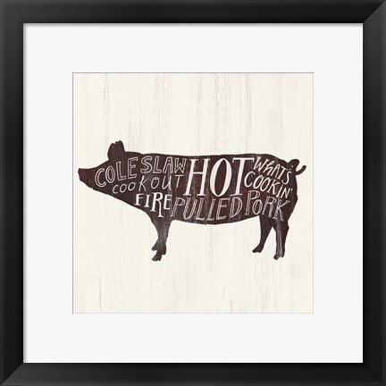 Framed Farmhouse BBQ IV Print