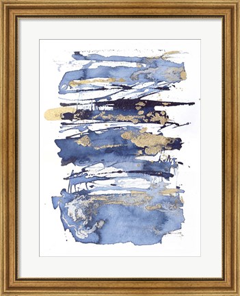 Framed Blue Rapture I Print