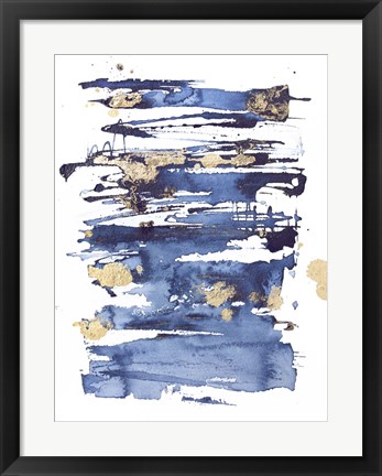 Framed Blue Rapture II Print