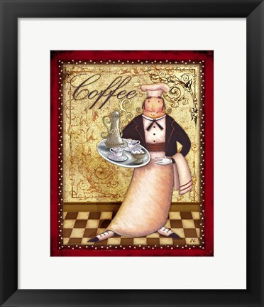 Framed Chefs Bon Appetit I Print