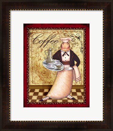 Framed Chefs Bon Appetit I Print