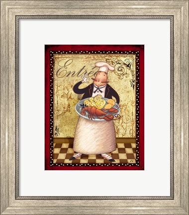 Framed Chefs Bon Appetit III Print