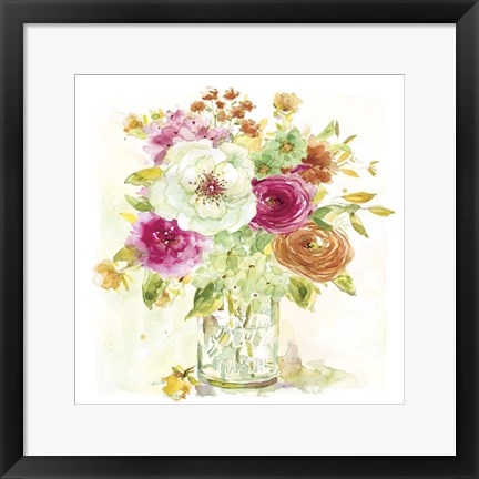 Framed Garden Jar IV Print