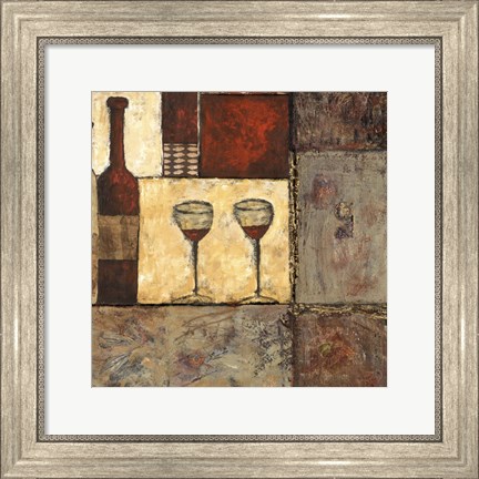 Framed Wine for Two II Print