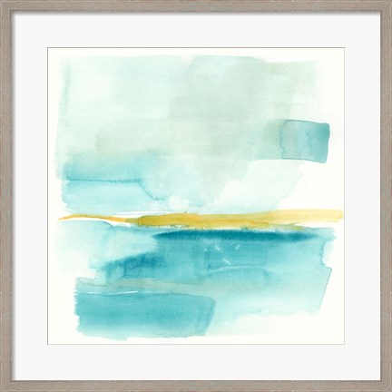 Framed Liquid Horizon III Print