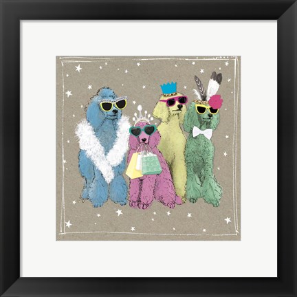 Framed Fancypants Wacky Dogs II Print