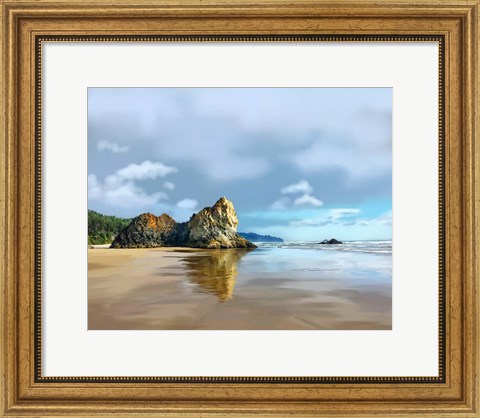 Framed Oregon Coast III Print