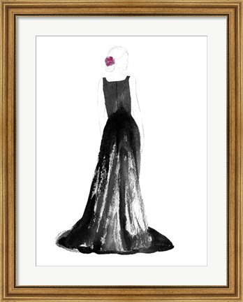 Framed Black Dress I Print