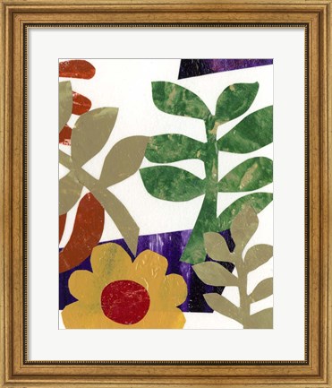 Framed Fiesta Floral II Print