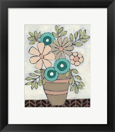 Framed Mid Summer Bouquet I Print