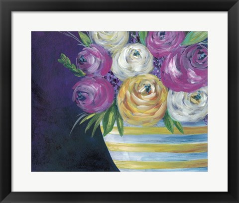 Framed Cotton Candy Floral I Print