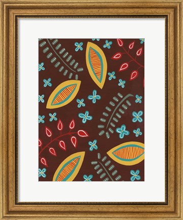 Framed Stylized Motif II Print