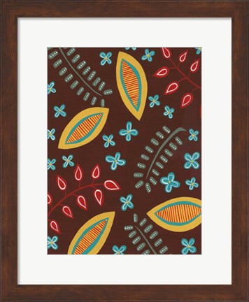 Framed Stylized Motif II Print