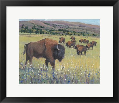 Framed Animals of the West I Print