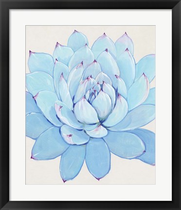 Framed Pastel Succulent II Print