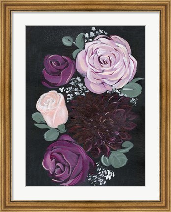 Framed Dark &amp; Dreamy Floral II Print