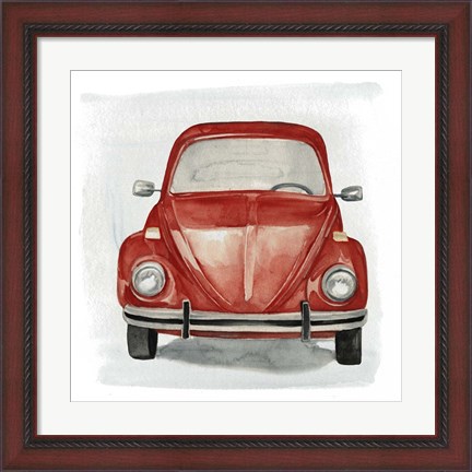 Framed Classic Autos I Print