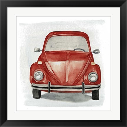 Framed Classic Autos I Print