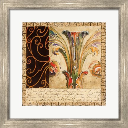 Framed Antique French Manuscript II Print