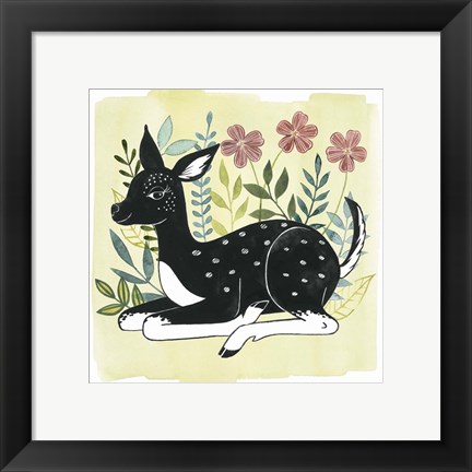 Framed Floral Forester II Print