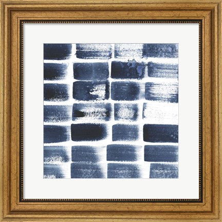 Framed Indigo Ripple II Print