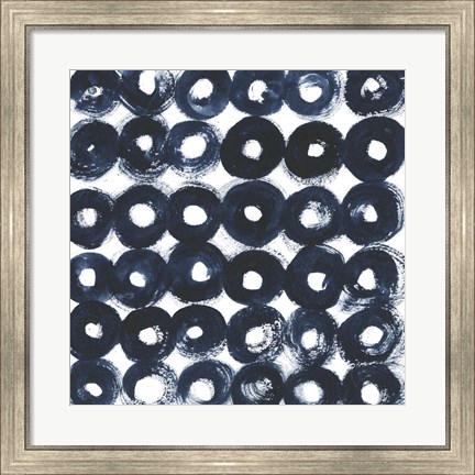 Framed Indigo Ripple III Print