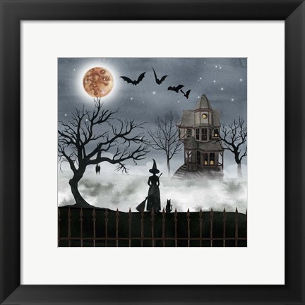 Framed Harvest Moon I Print