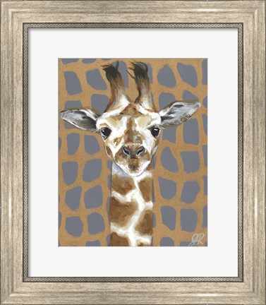 Framed Animal Patterns I Print