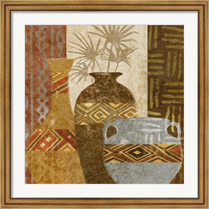 Framed Ethnic Vase V Print