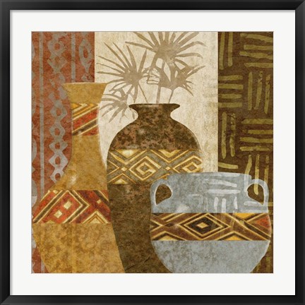 Framed Ethnic Vase V Print