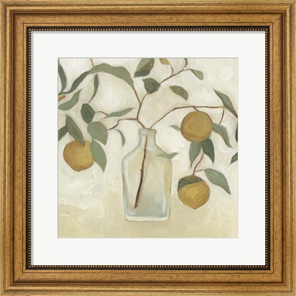 Framed Greenery Still Life I Print