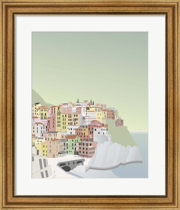 Framed Travel Europe--Manarola Print