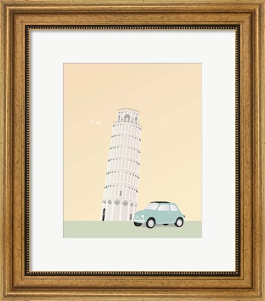 Framed Travel Europe--Pisa Print