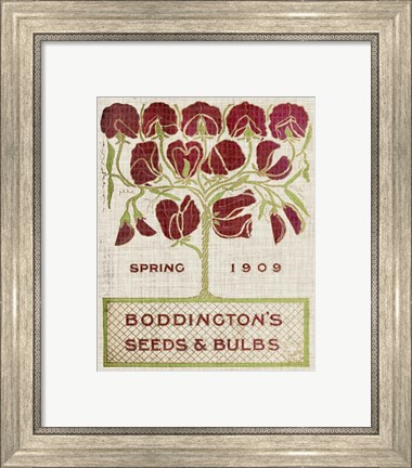 Framed Flower Seed Packs II Print