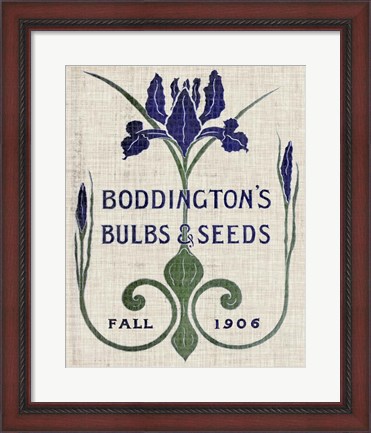 Framed Flower Seed Packs IV Print