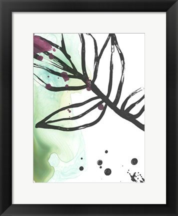 Framed Tropical Moderne I Print