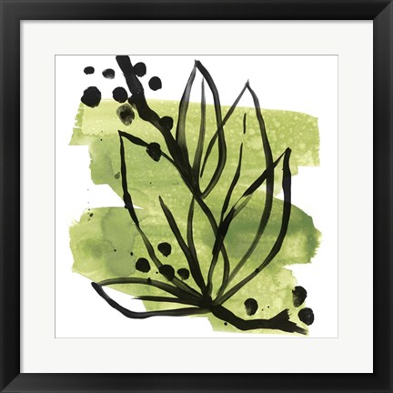 Framed Tropical Sumi-e II Print