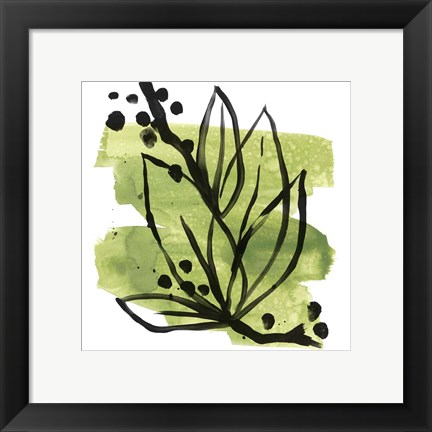 Framed Tropical Sumi-e II Print