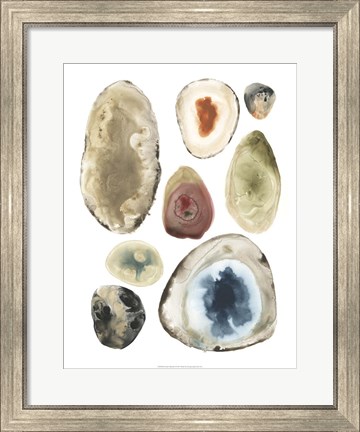Framed Geode Collection I Print