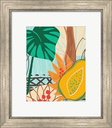 Framed Graphic Jungle I Print