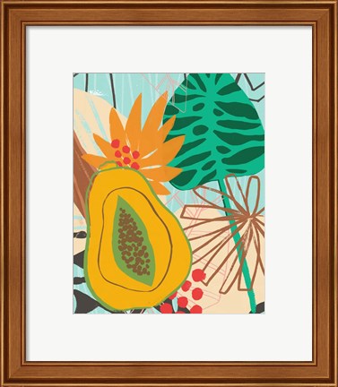 Framed Graphic Jungle II Print