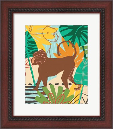 Framed Graphic Jungle III Print