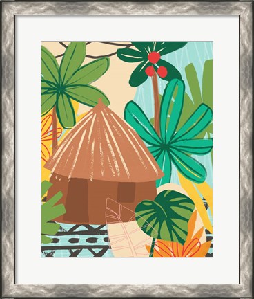 Framed Graphic Jungle V Print