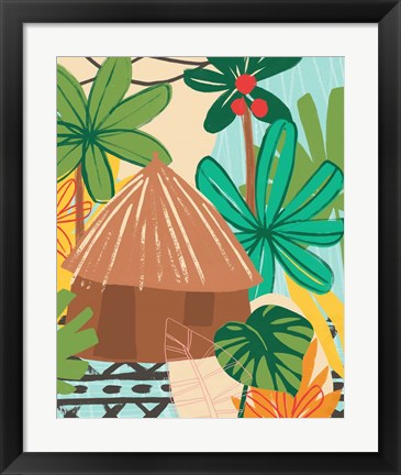 Framed Graphic Jungle V Print