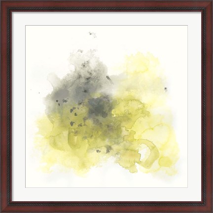 Framed Citron Cloud I Print