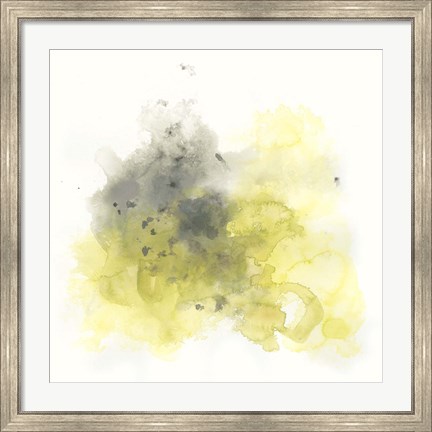 Framed Citron Cloud I Print