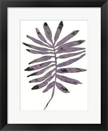 Framed Foliage Fossil I Print