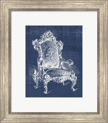 Framed Antique Chair Blueprint II Print